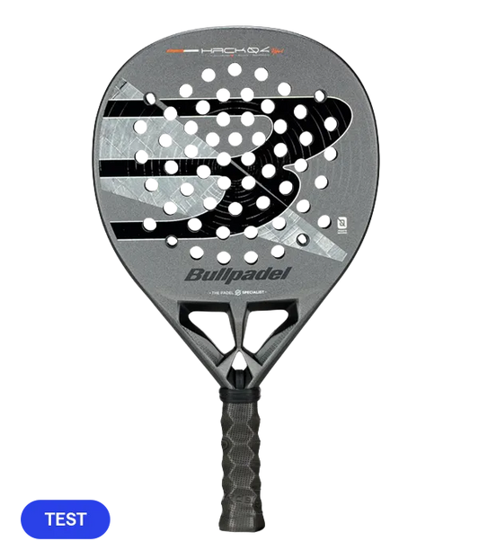Pala de TEST Bullpadel Hack 04 Hybrid 2026