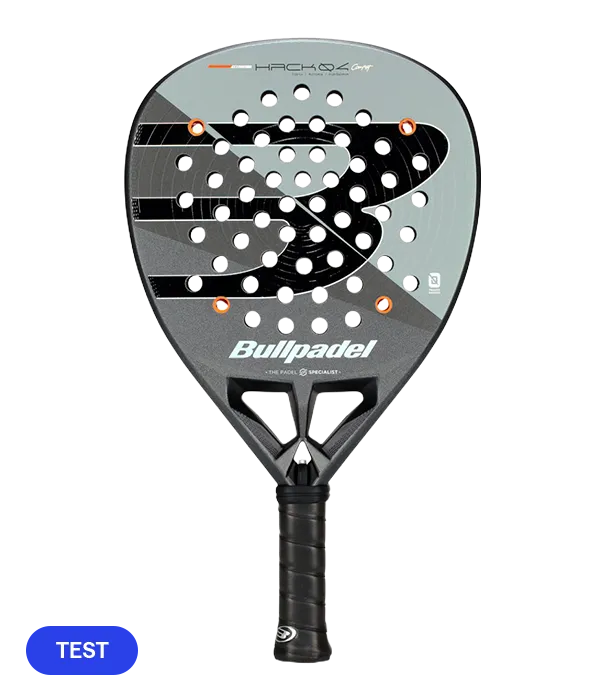 Pala de TEST Bullpadel Hack 04 Comfort 2026