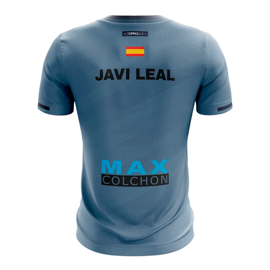 Camiseta Bullpadel Prior Javi Leal Azul Atómico Vigore 2026