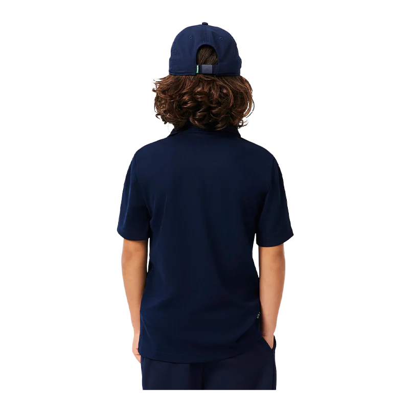 Polo Lacoste Ultra Dry Junior Azul Marino