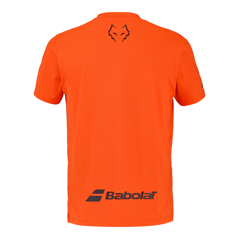 Camiseta Babolat Crew Neck Tee Red Orange 2026 J. Lebrón