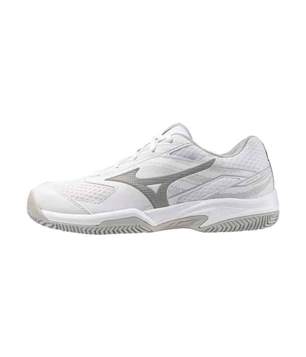 Zapatillas Mizuno Break Shot 5 CC Blanco/Gris Mujer 2025