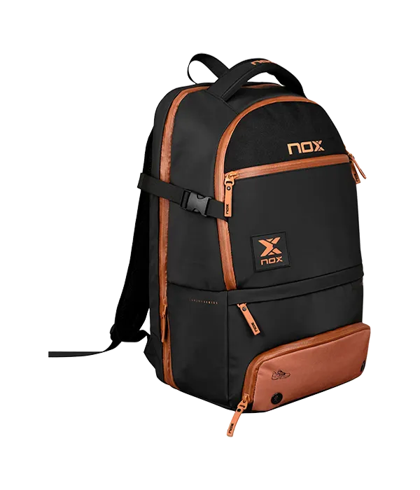 Mochila Nox Luxury Open Series Negro/Marrón