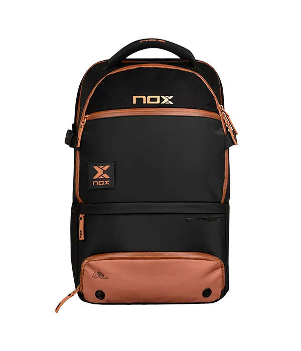 Mochila Nox Luxury Open Series Negro/Marrón