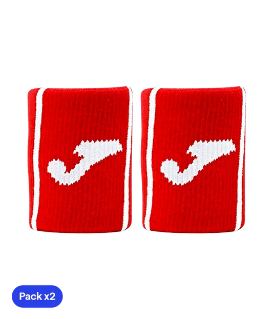 Muñequeras Joma Game Corta Rojo (Pack x2)