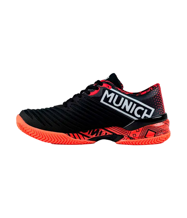 Zapatillas Munich Padx 55 Negro/Rojo 2025