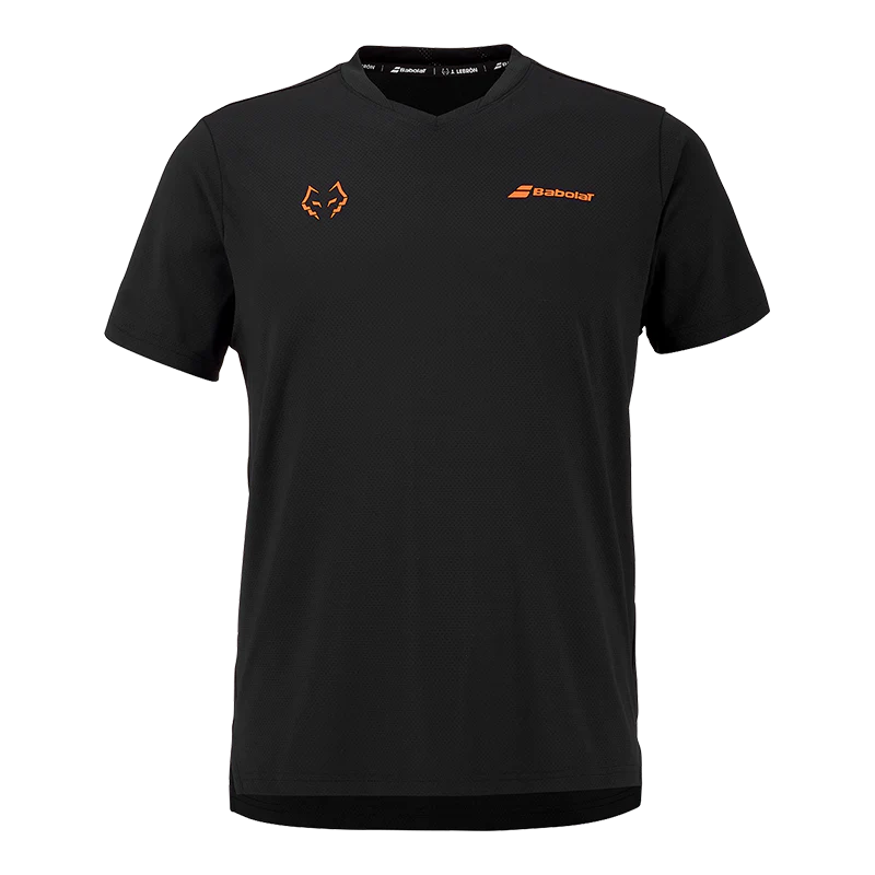Camiseta Babolat Crew Neck Tee Black/Black 2026 J. Lebrón