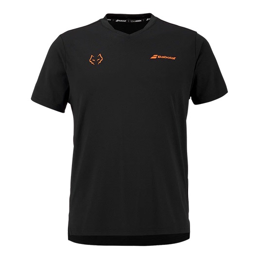 Camiseta Babolat Crew Neck Tee Black/Black 2026 J. Lebrón
