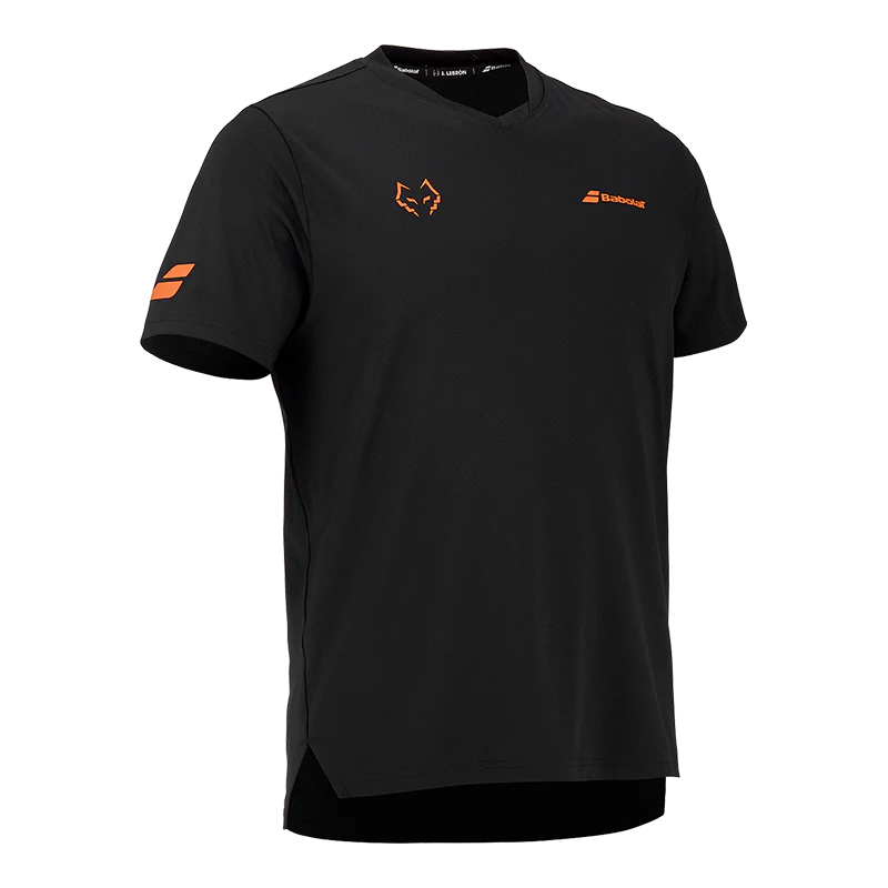 Camiseta Babolat Crew Neck Tee Black/Black 2026 J. Lebrón