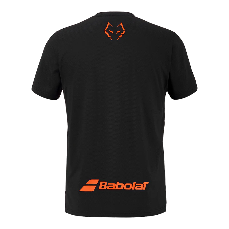 Camiseta Babolat Crew Neck Tee Black/Black 2026 J. Lebrón