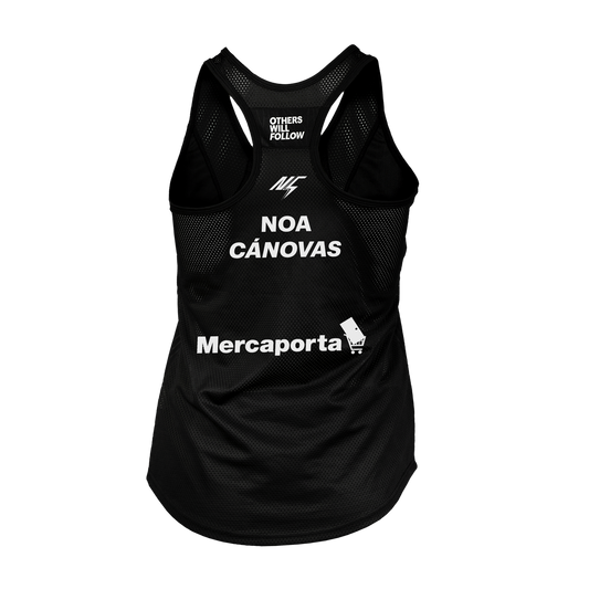 Camiseta Tirantes Oxdog Tiebreak Mujer Negro Noa Cánovas