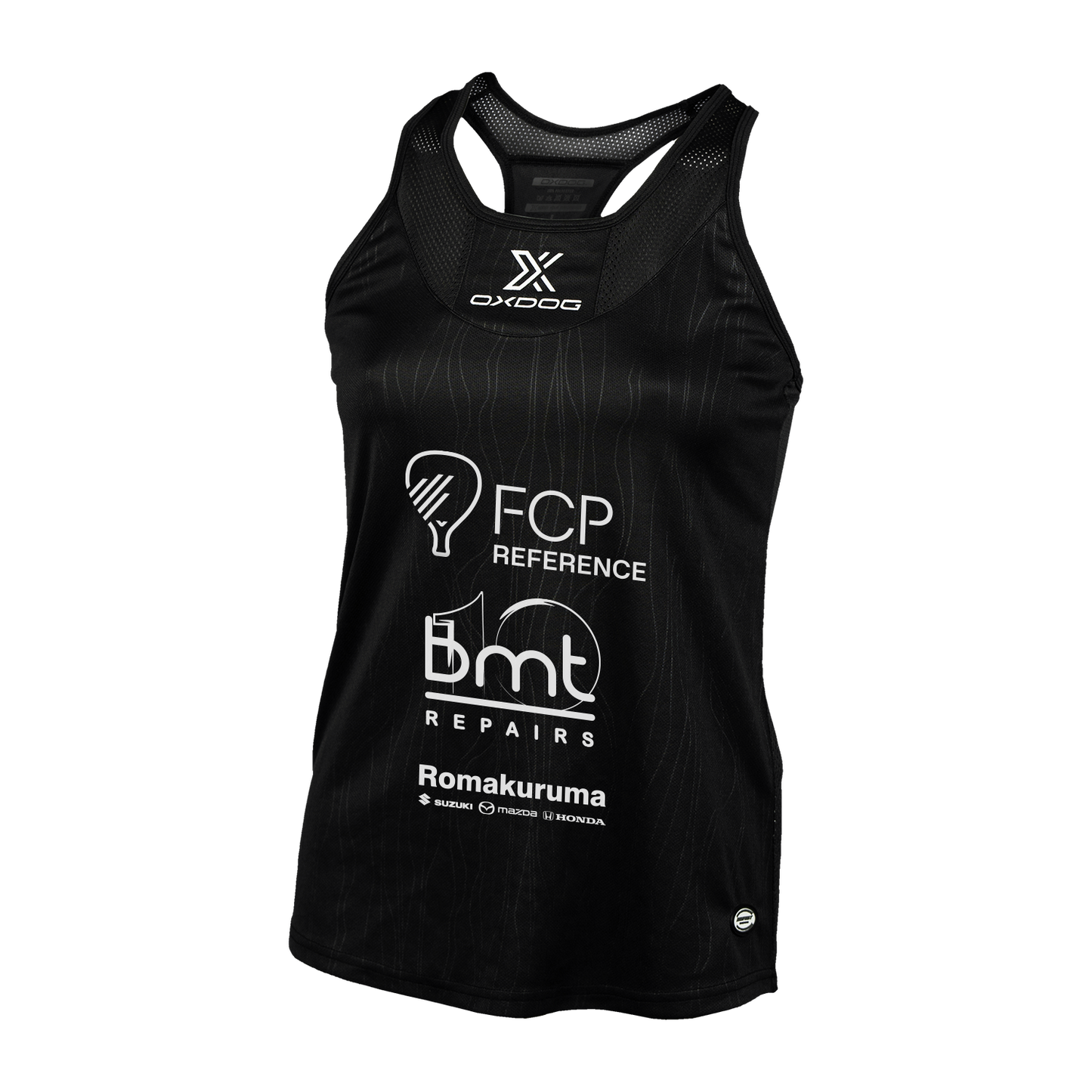 Camiseta Tirantes Oxdog Tiebreak Mujer Negro Noa Cánovas