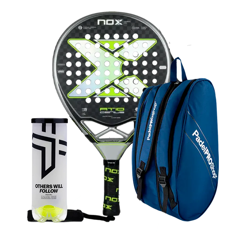 Pack Pala Nox AT10 Genius 12K Limited Edition Agustín Tapia + Paletero PadelPROShop + Pelotas Oxdog BOOST+