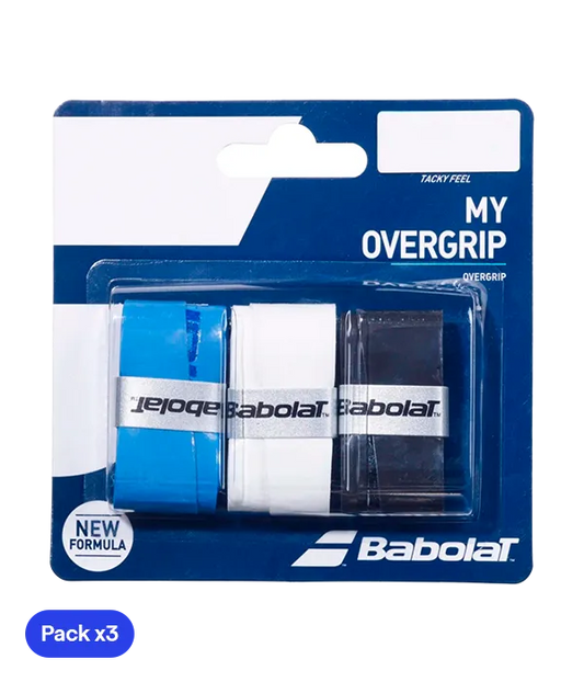 Overgrips Babolat My Overgrip Azul/Blanco/Negro (Pack x3)