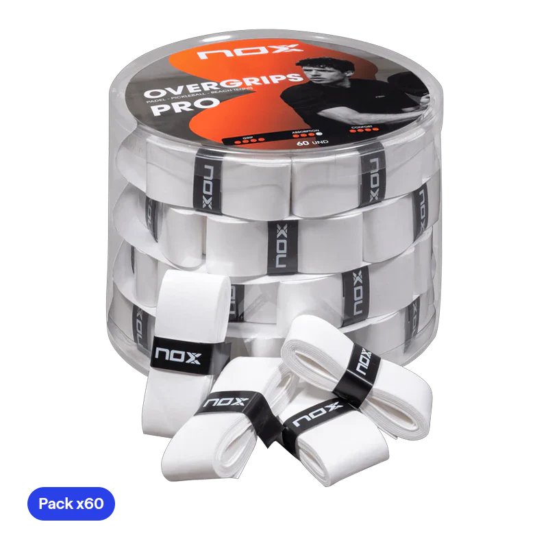 Tambor Overgrips Nox Blanco Lisos 2026 (x60)