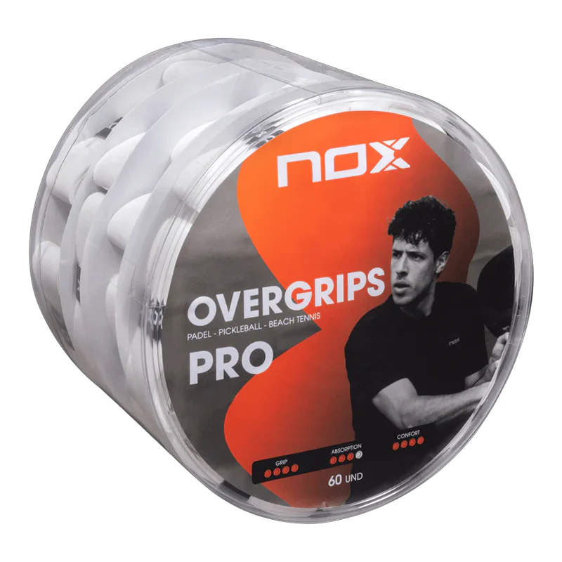 Tambor Overgrips Nox Blanco Lisos 2026 (x60)