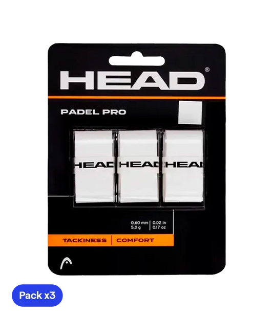Overgrips Head Padel Pro Blanco (Pack x3)