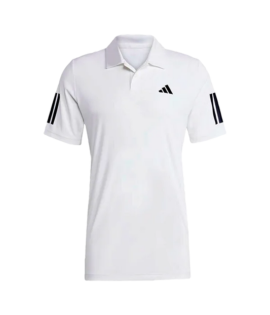 Polo Adidas Club 3STR Blanco 2025
