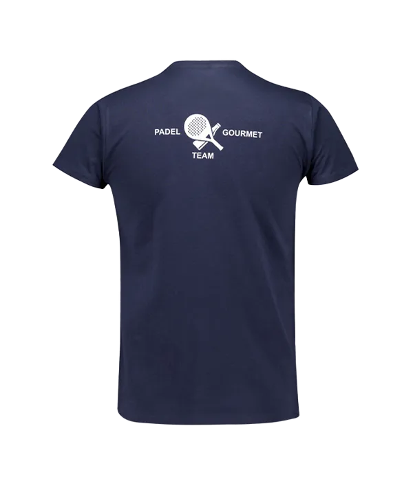 Camiseta Padel Team Gourmet Azul Men