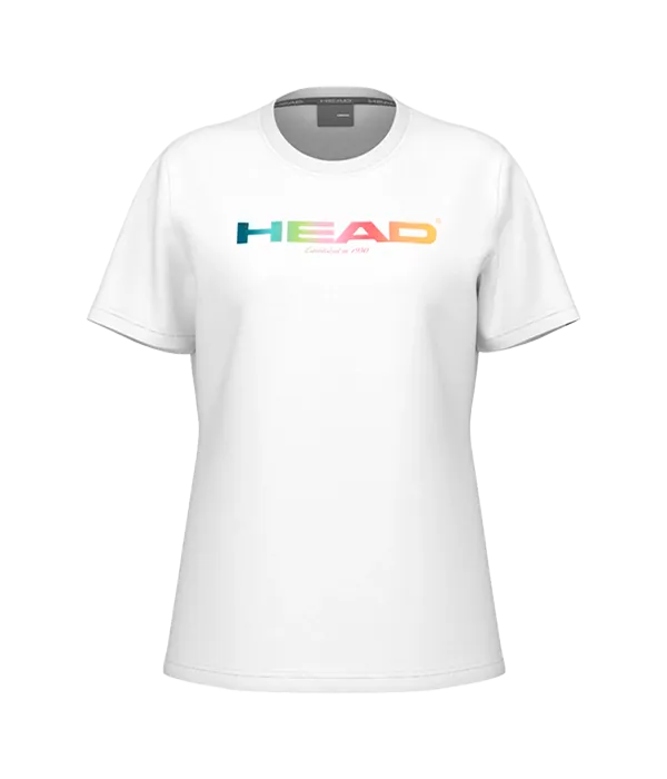 Camiseta Head Rainbow Mujer Blanco 2025