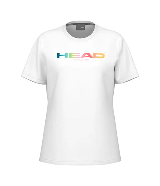 Camiseta Head Rainbow Mujer Blanco 2025