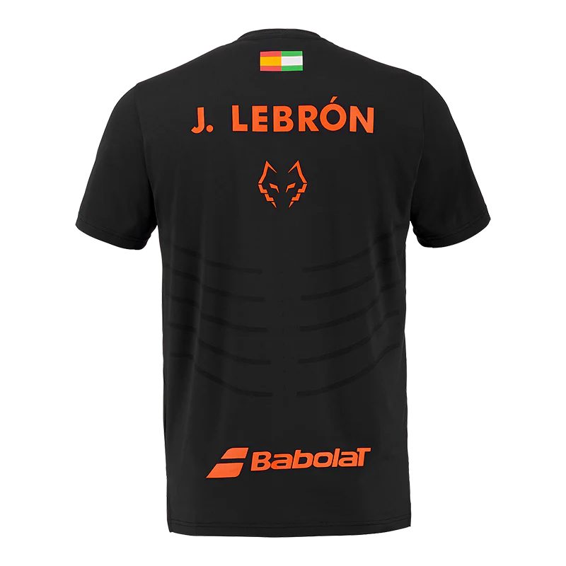 Camiseta Babolat Réplica Black/Black 2026 J. Lebrón