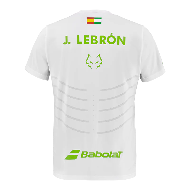 Camiseta Babolat Réplica White/White 2026 J. Lebrón