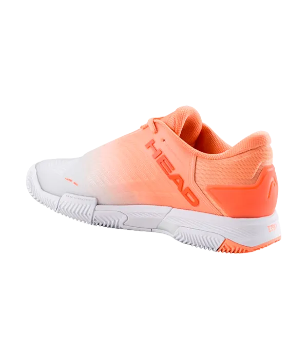 Zapatillas Head Revolt Pro 4.5 Clay Mujer Coral/White 2025
