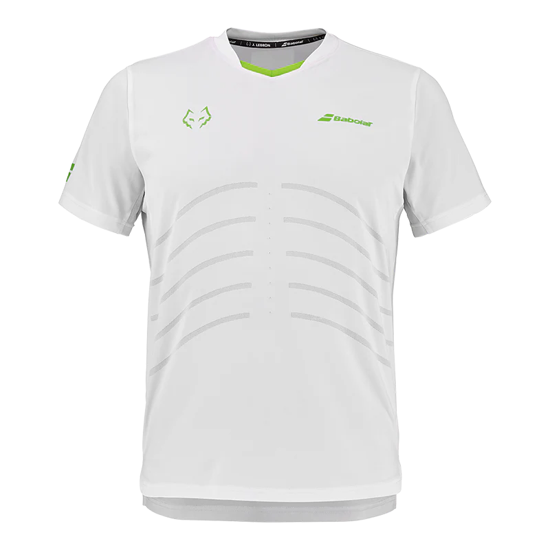 Camiseta Babolat Réplica White/White 2026 J. Lebrón
