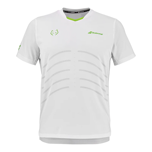 Camiseta Babolat Réplica White/White 2026 J. Lebrón