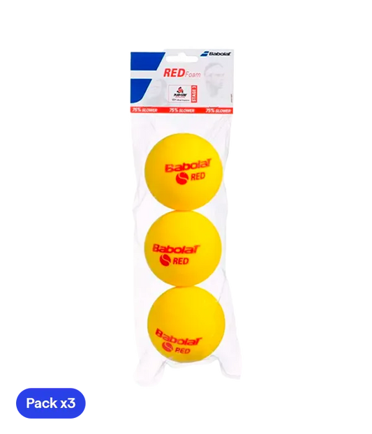 Pelota Babolat Soft Foam Red Tenis (Pack X3)