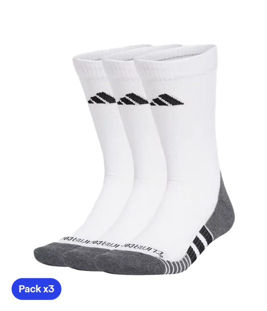 Calcetines Adidas Largos Crew Sock Blanco/Negro 2025