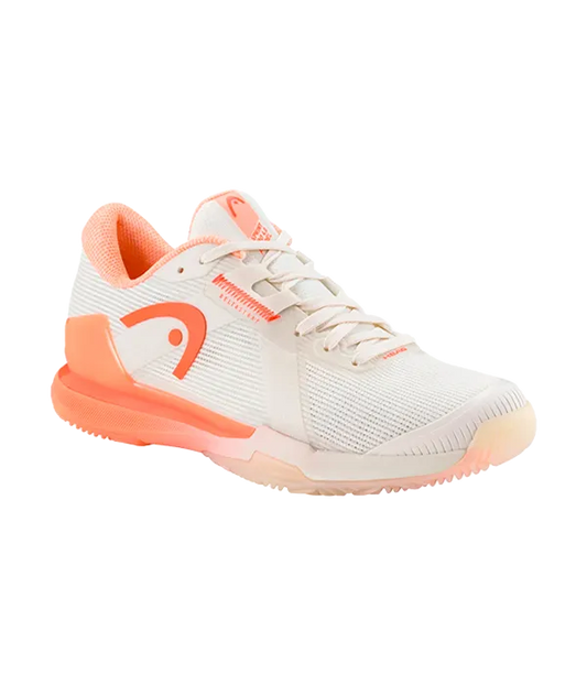 Zapatillas Head Sprint Pro 4.0 Mujer Chalk White/Coral 2025
