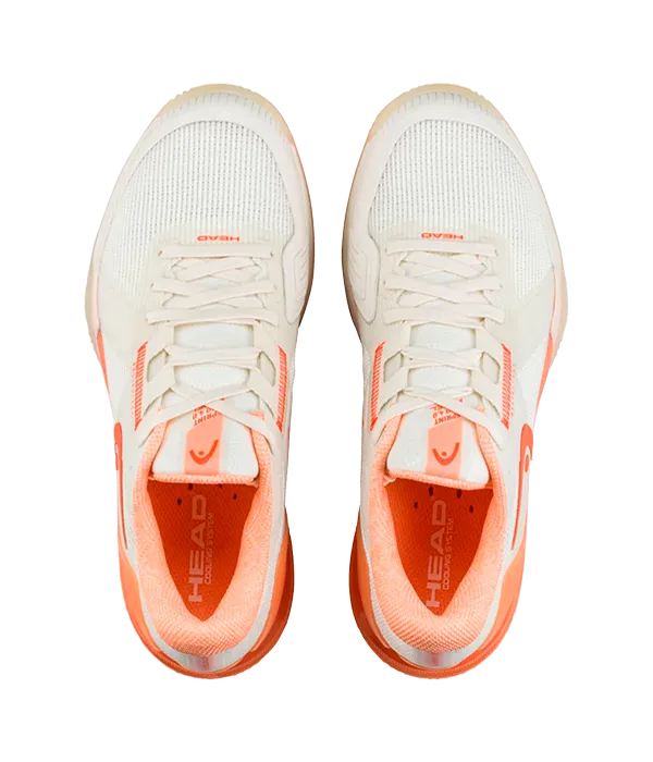 Zapatillas Head Sprint Pro 4.0 Mujer Chalk White/Coral 2025