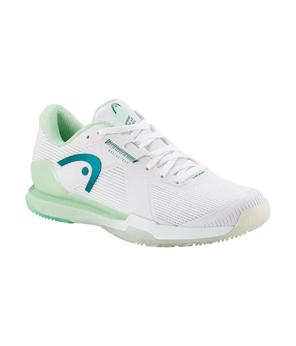 Zapatillas Head Sprint Pro 4.0 Padel Mujer White/Green 2025