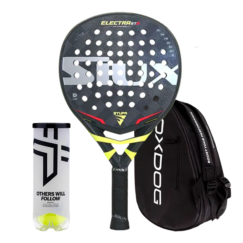 Pack Pala Siux Electra ST2 Stupa Pro + Paletero Oxdog Ultra Tour+ Pelotas Oxdog BOOST+