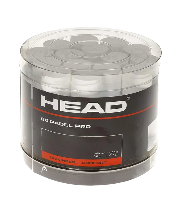 Tambor Overgrips Head Padel Pro Gris (x60)