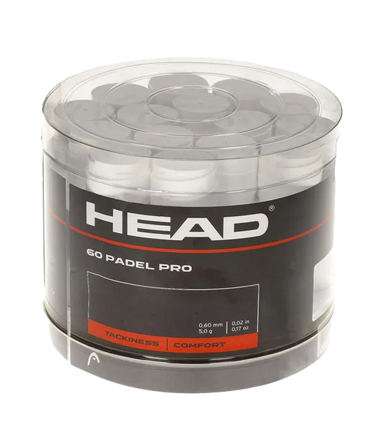 Tambor Overgrips Head Padel Pro Gris (x60)