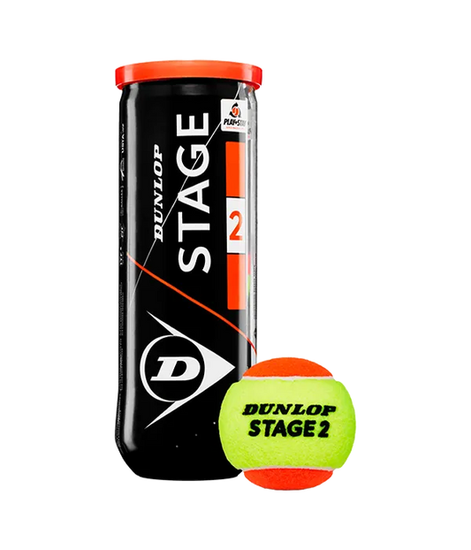 Bote de Pelotas Dunlop Stage 2 Amarillo/Naranja Tenis