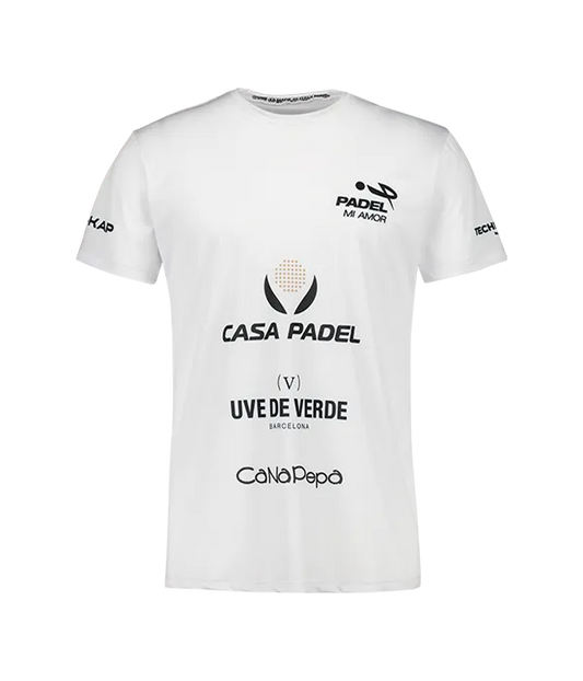 Camiseta Teo Zapata Padel Mi Amor Blanco 2025