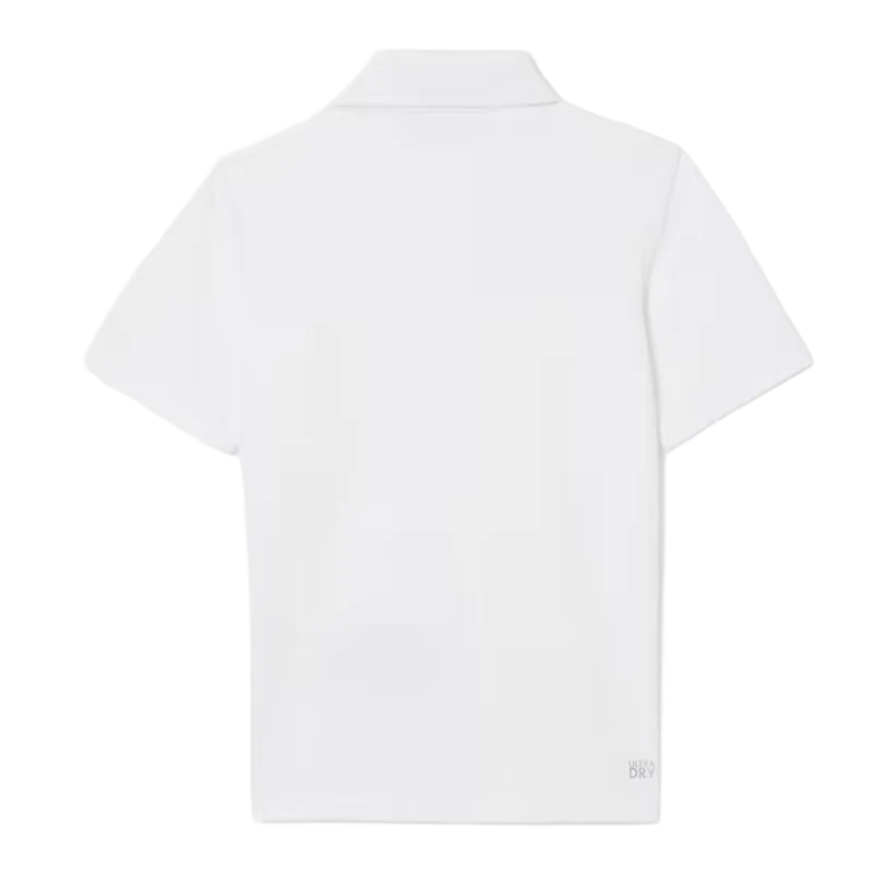 Polo Lacoste Ultra Dry Blanco Junior
