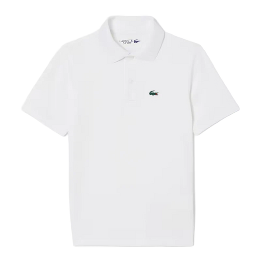 Polo Lacoste Ultra Dry Blanco Junior