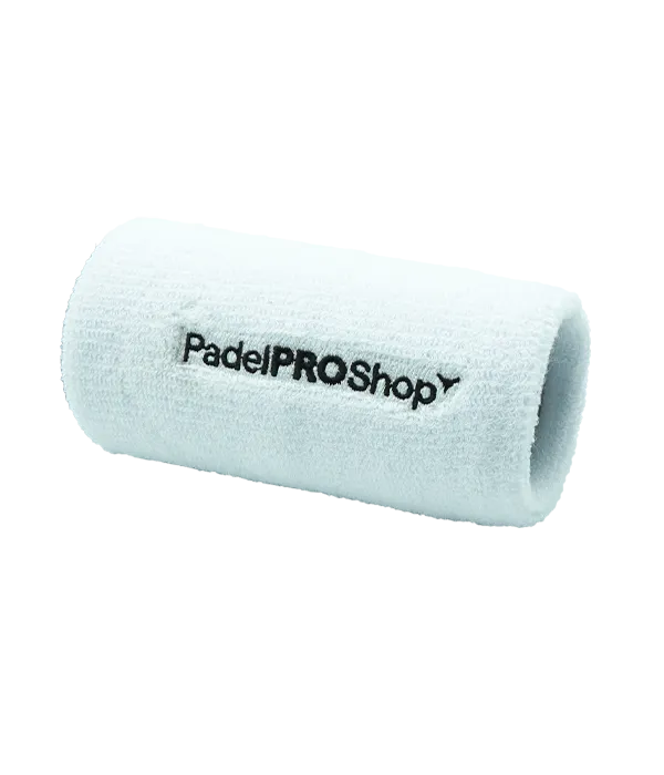 Muñequera Larga We Speak Padel Blanca