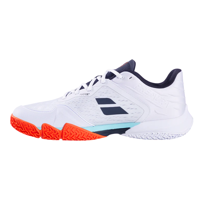 Zapatillas Babolat Jet Premura 3 White/Orange 2026 J. Lebrón