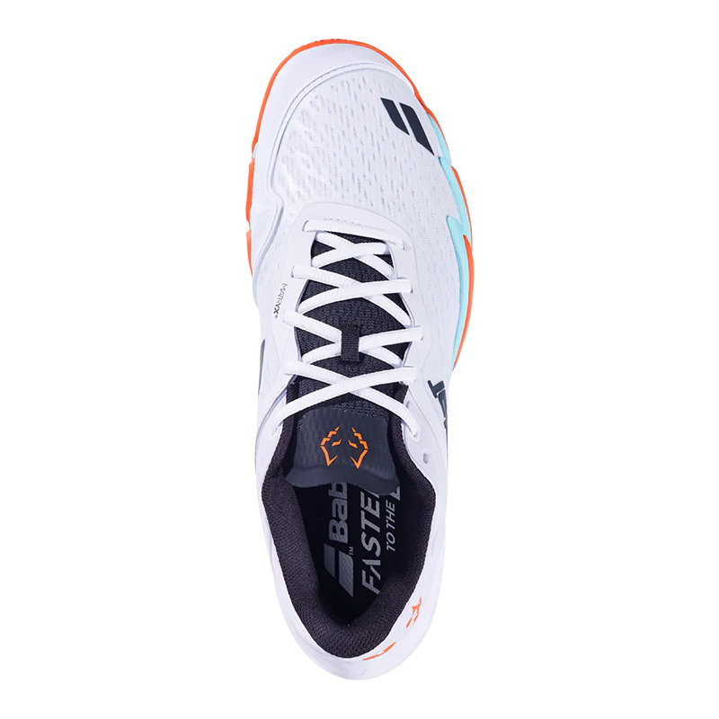 Zapatillas Babolat Jet Premura 3 White/Orange 2026 J. Lebrón