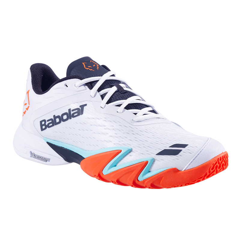 Zapatillas Babolat Jet Premura 3 White/Orange 2026 J. Lebrón