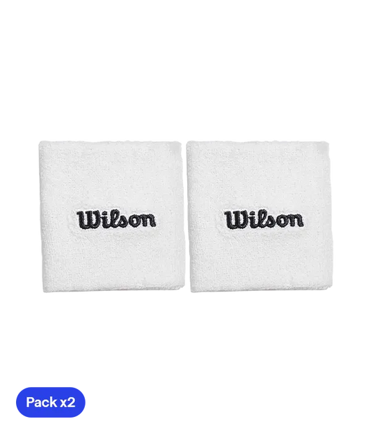 Muñequeras Cortas Wilson Blanco 2025 (x2)
